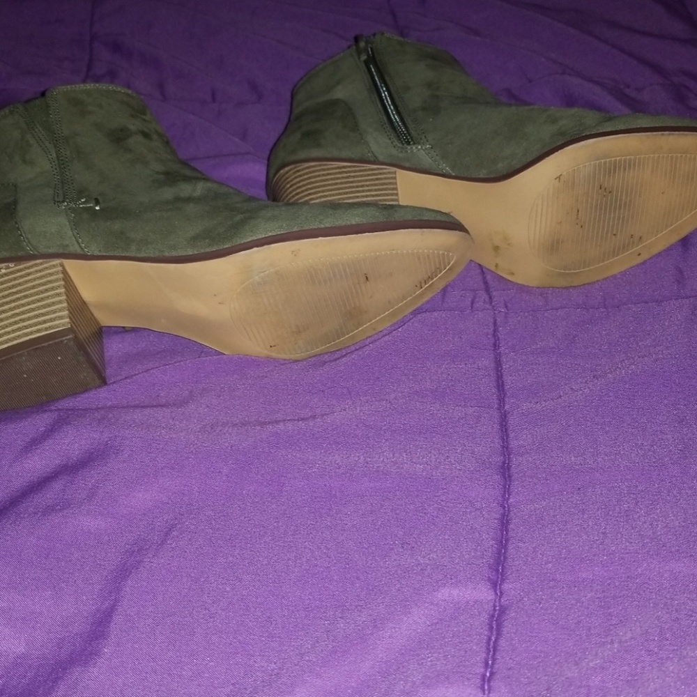 Apt 9 Dark Green Booties - image 5